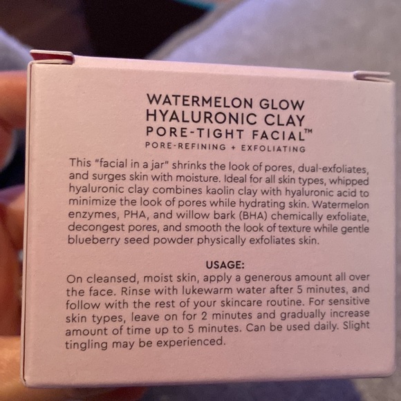Glow recipe watermelon glow hyaluronic clay pore tight facial. Brand new. - Picture 3 of 5